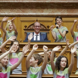 Kindertag im Parlament